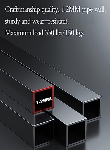 Power Tower Dip Station Pull Up Bar - Multi-Purpose Home Gym Equipment with Adjustable Height and Non-Slip Foot Pads - 330lbs Capacity