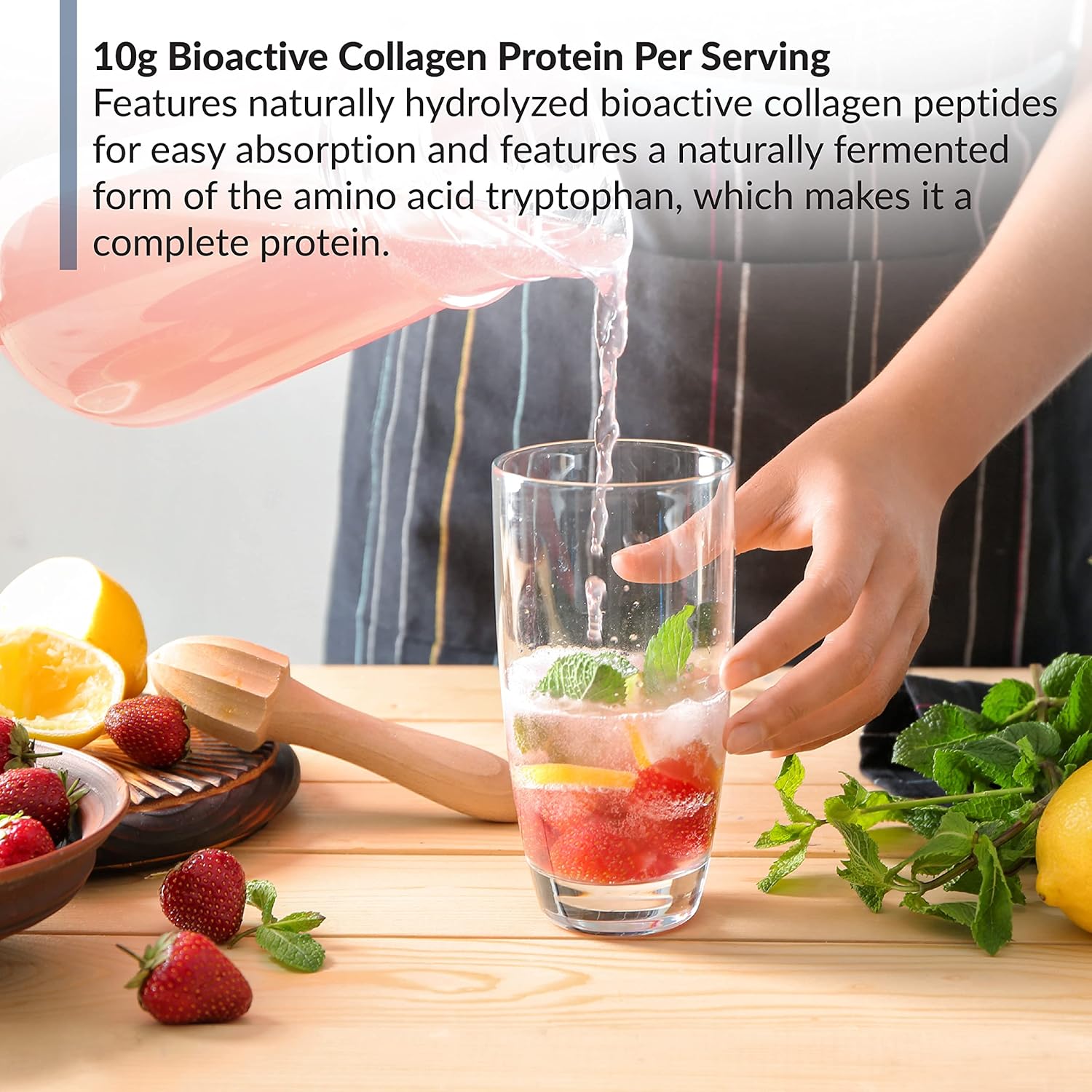 BioTrust Ageless Multi Collagen 5-in-1 Protein Powder (Fruit Punch) BlenderBottle Bundle