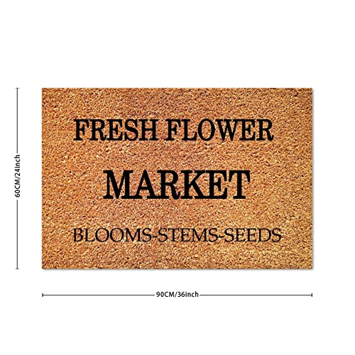 It is Well with My Soul Coir Doormat Family Quote Door Mats Farmhouse Durable Coir Non Slip Welcome Mat for Indoor Outdoor Porch Home Entryway New Home Gift 16x24in