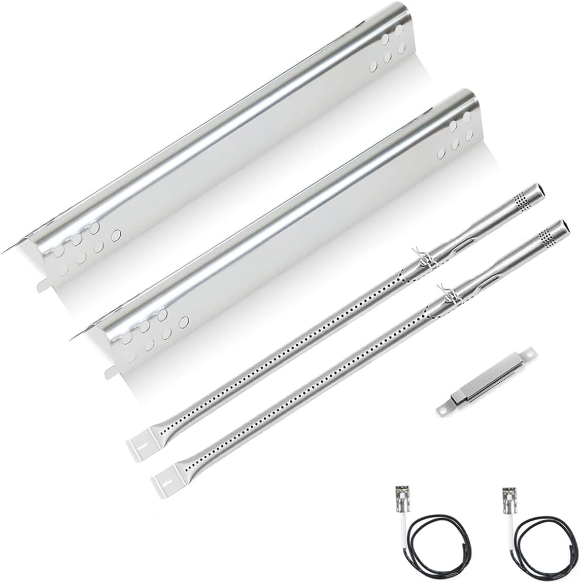 Grill Replacement Parts for Charbroil Performance 2 burner 463625217 463673517 463673519 463625219 300 Cabinet Liquid Propane, G470-5200-W1 Burner, G470-0004-W1 Heat Plate, Carryover Tubes, Igniters