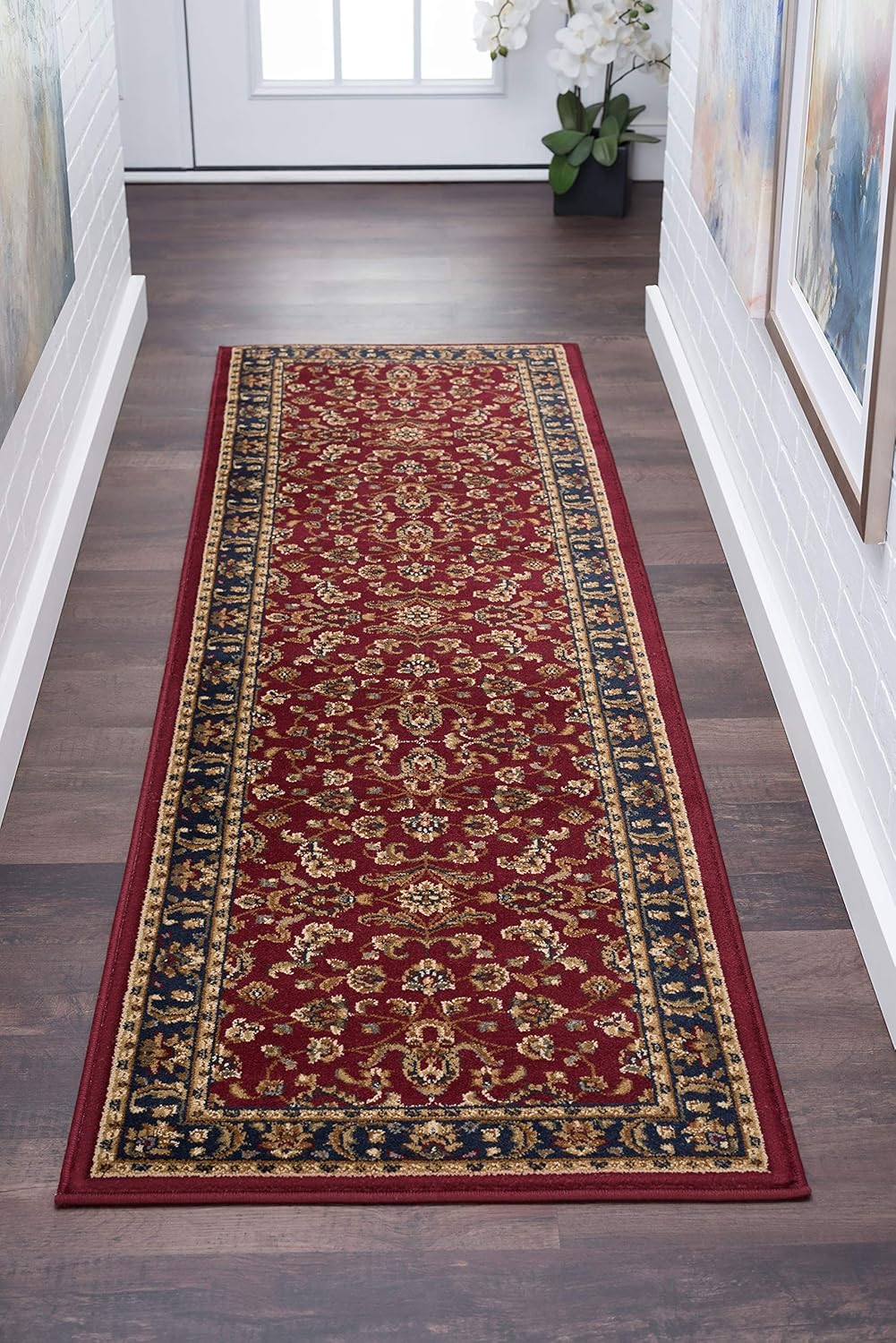 Universal Rugs Sariya Runner Rug, 2' x 10', Red