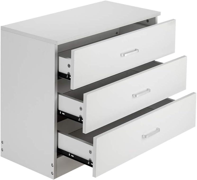 Nightstand Modern Simple 3 Drawer Dresser Locker Simple Simple and Practical End Table Bedside Furniture Dressing Table White 25.98 x 13 x 22.05