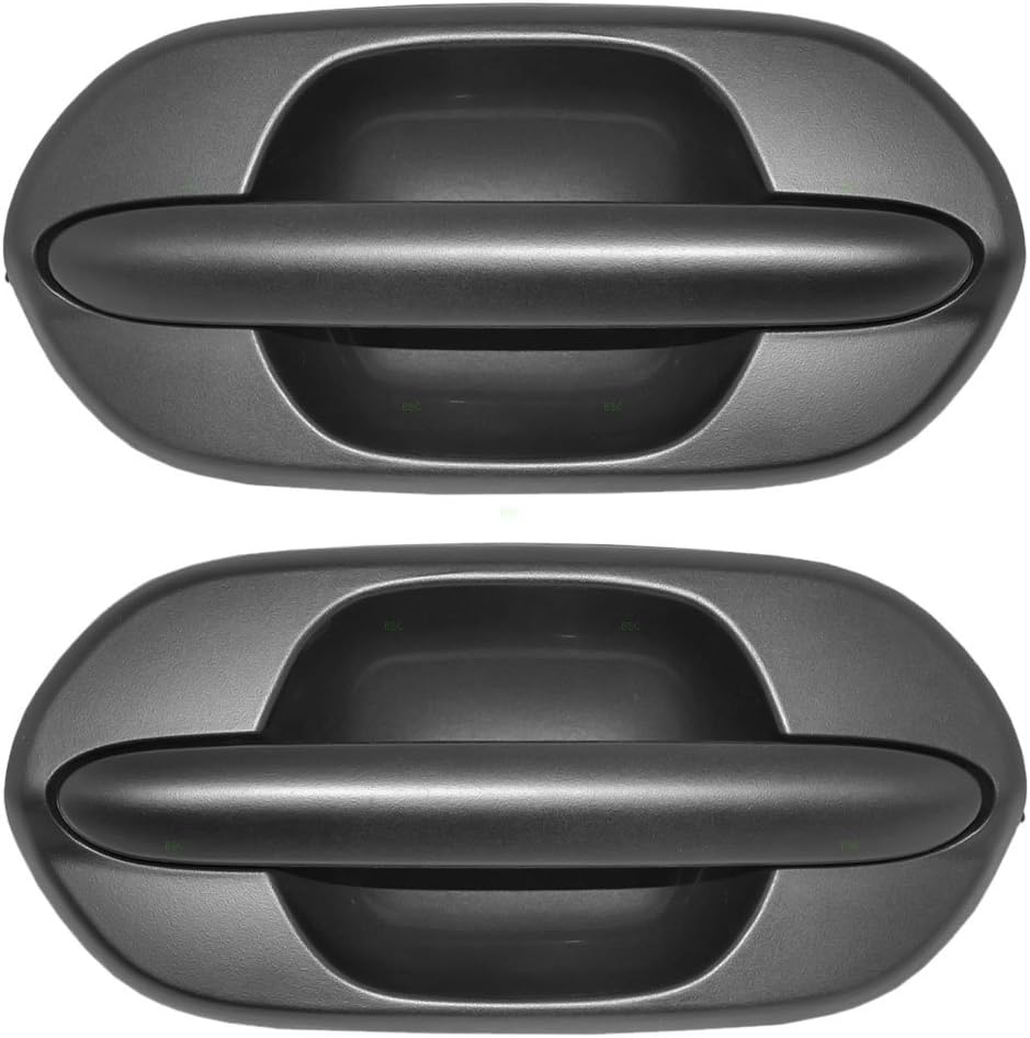 AutoandArt Brock Replacement Driver and Passenger Rear Outside Outer Textured Door Handles compatible with Van 72680-S0X-A01 72640-S0X-A01