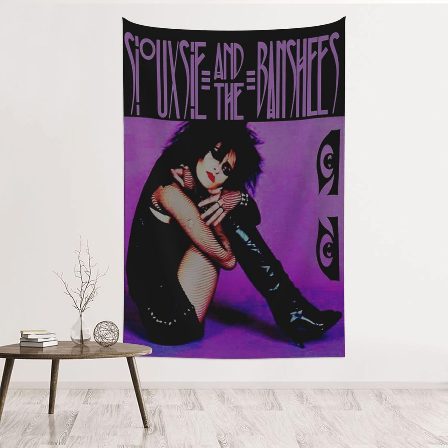 CASOWAT Siouxsie Rock and the Banshees Band Tapestry Wall Art Hanging Tapestries For Living Room Bedroom Home Decor 60X40 inch