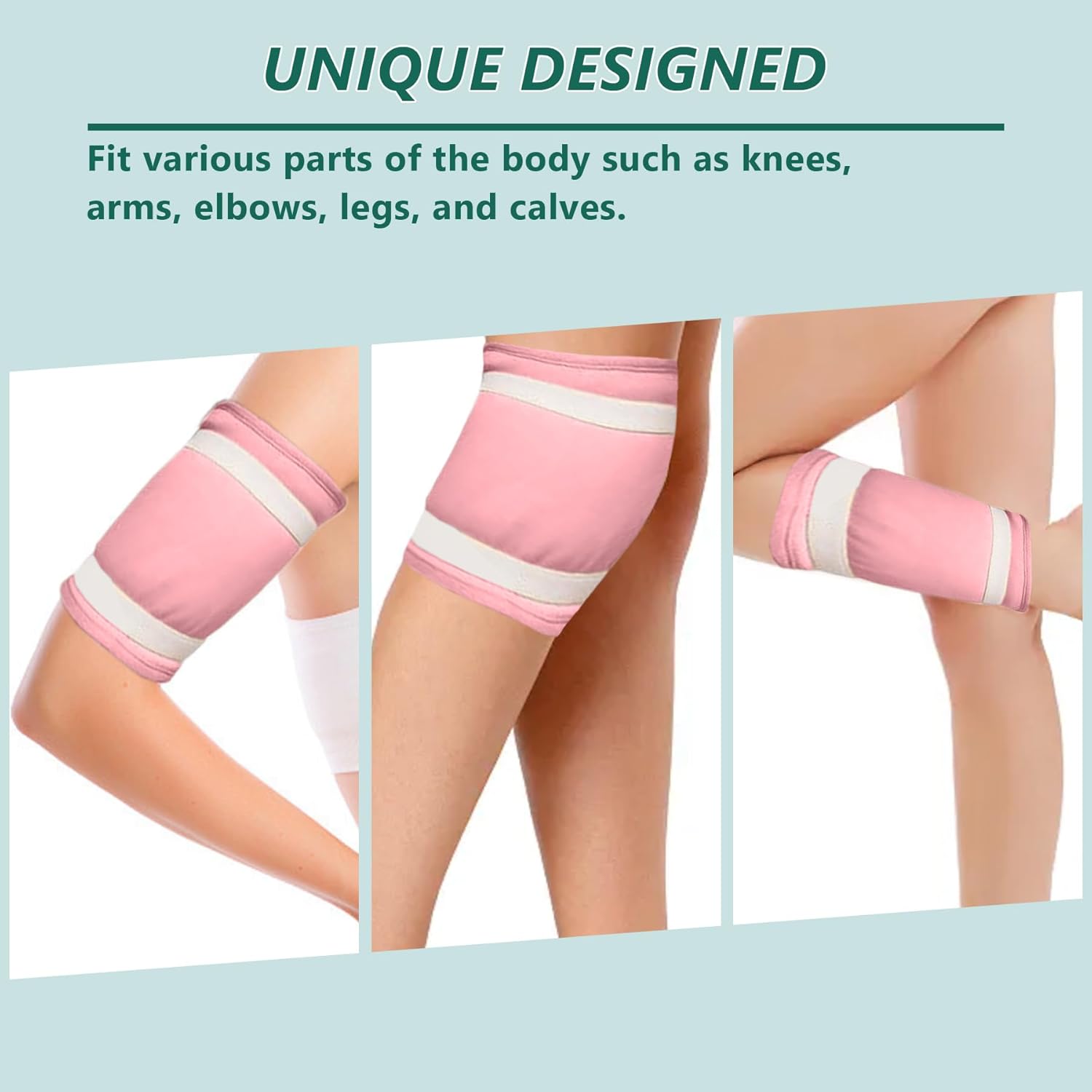 Castor Oil Pack Wrap for Liver Detox, 9 Pcs Castor Oil Pack for Knee Neck Kit, Reusable Castor Oil Wrap Plus Size for Entire Body, Castor Oil Pack Wrap Organic Cotton for Stomach Breast