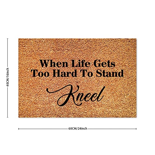 Always My Mother Forever My Friend Coir Door Mat Family Phrase Door Mat Rustic Thick Durable Non Slip Mat for Front Outdoor Indoor Home Entrance 24x36in