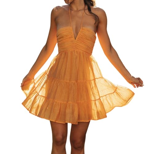 Party Dresses for Women 2024, Mini Dress Summer Dresses Sexy Dresses Flowy Spaghetti Cocktail Short Dresses for Women