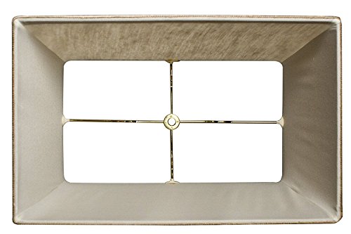 Rectangular Linen 18 Inch Washer Lampshade (Oatmeal)