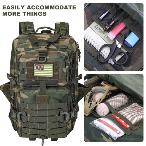MOLLE Assault Pack, Tactical Backpack Military Army Camping Rucksack, 3-Day Pack