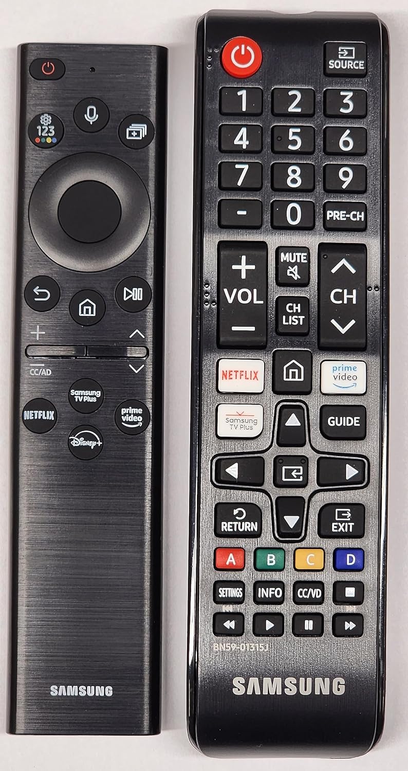 Original Samsung TV Remote BN59-01385A with Voice & New Remotes Samsung Standard BN59-01315J You Get Both Remotes