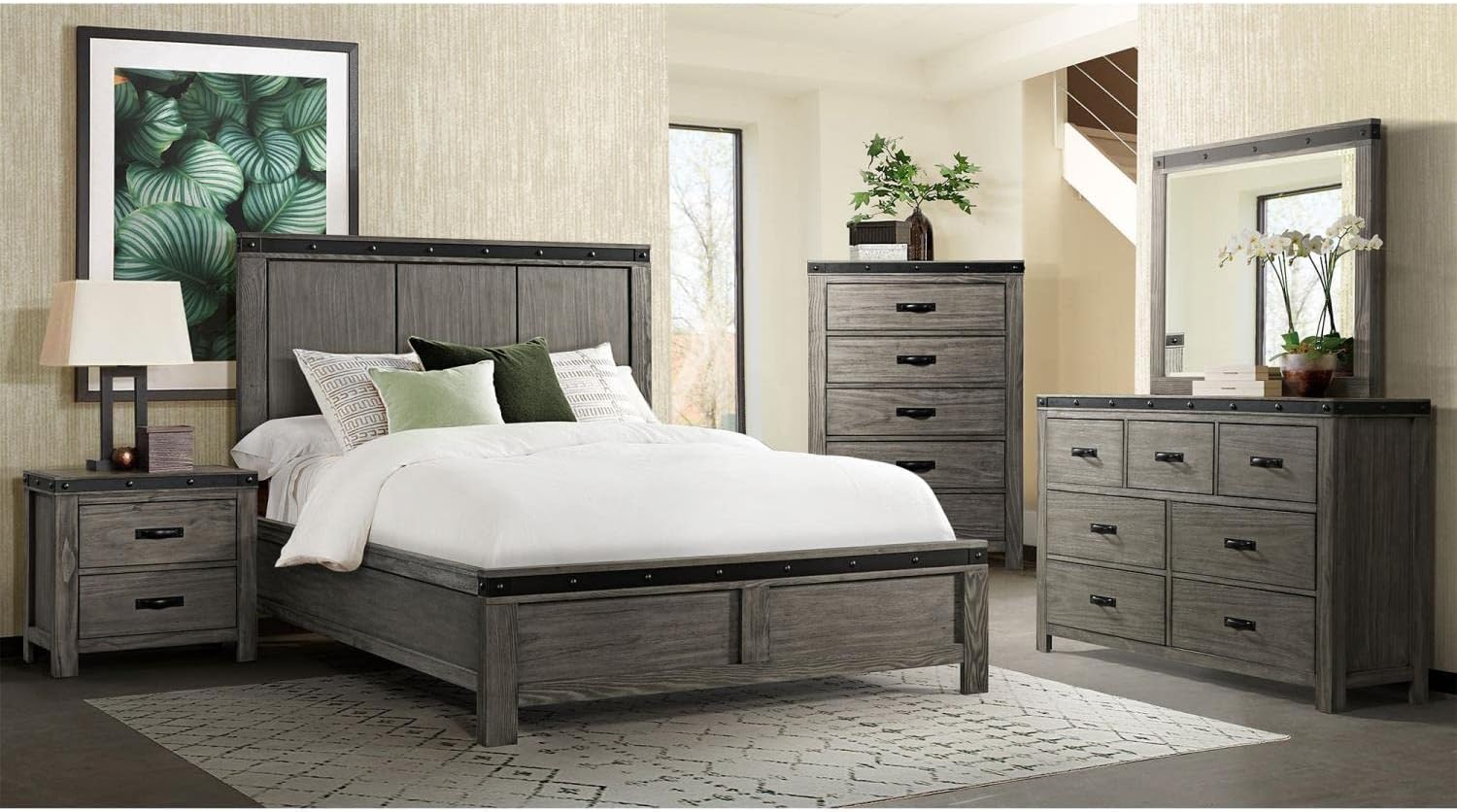 Picket House Furnishings Montauk King Panel 6PC Bedroom Set