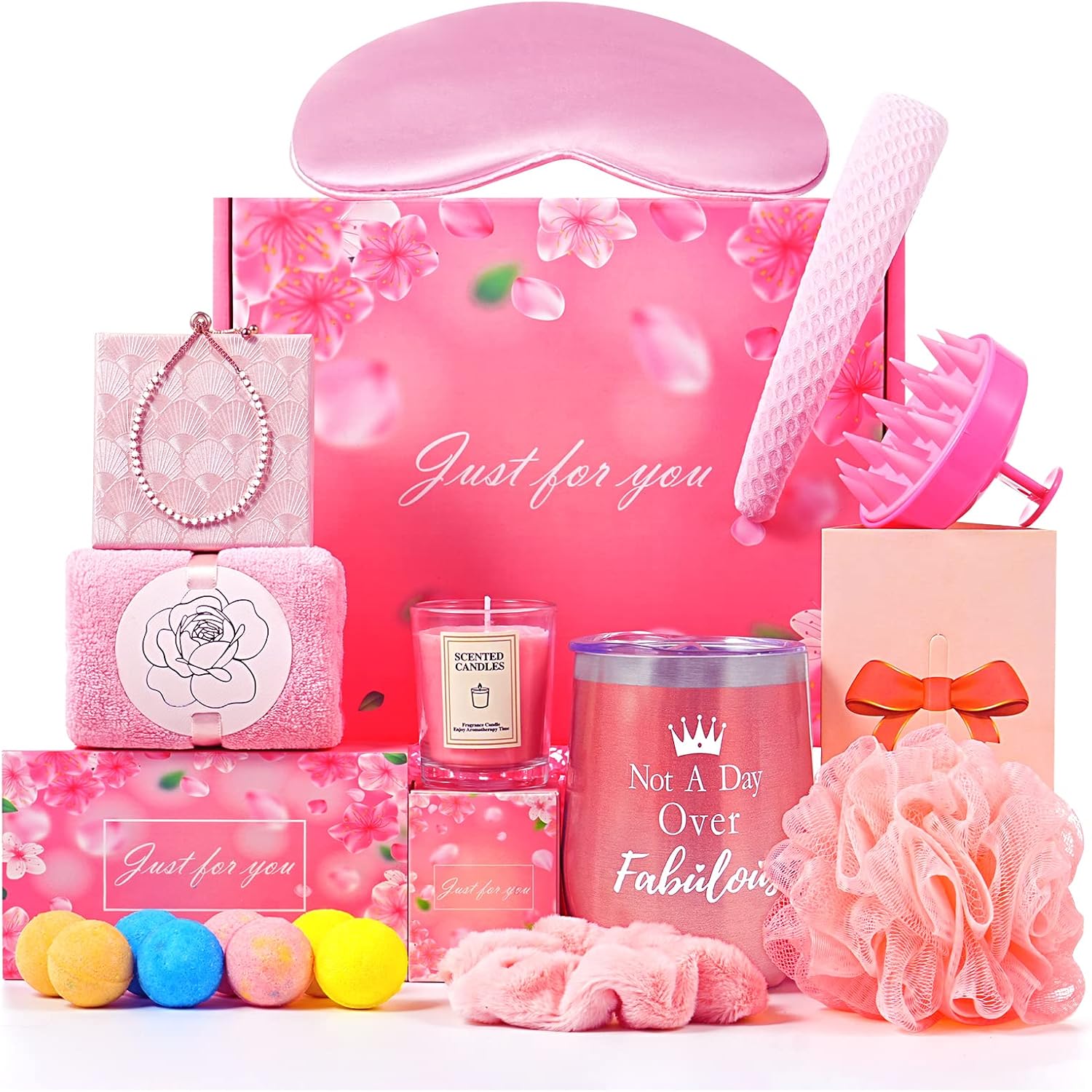 Birthday Gifts for Women, Gifts for Women, Mom, Get Well Soon Gifts Self Care Spa Gifts Baskets for Her Sister Wife Best Friends Female Unique Gift Ideas Set Care Package for Women Who Have Everything