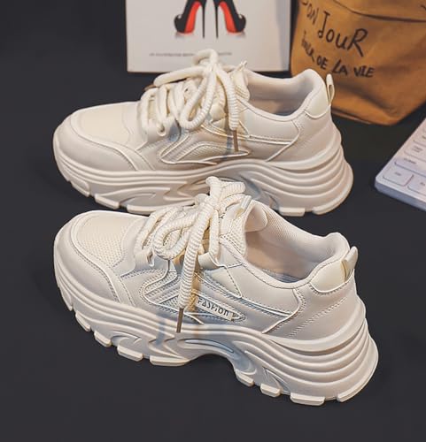 Women's Fashion Sport Breathable Mesh Platform Sneakers Casual Running Walking Shoes 5.5-8.5