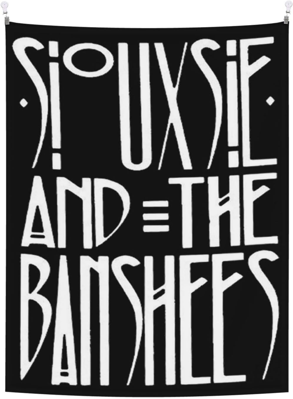 CASOWAT Siouxsie Rock and the Banshees Band Tapestry Wall Art Hanging Tapestries For Living Room Bedroom Home Decor 29 x 37 inch