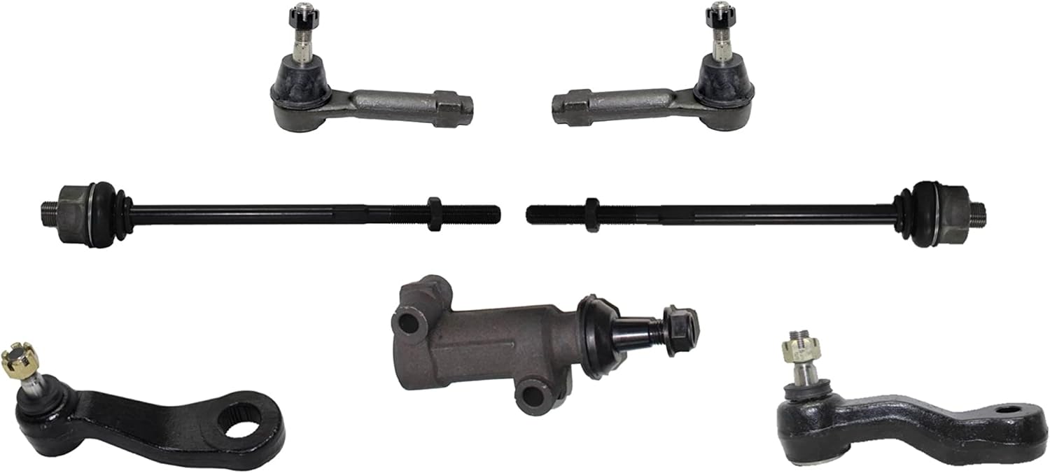 19 Pc Upper Control Arm, Lower Ball Joints, Idle & Pitman Arms, Tie Rod Ends, Sway Bar Links, Lower Control Arm Bushings Set, Idler Arm Assembly Front & Rear Suspension Kit