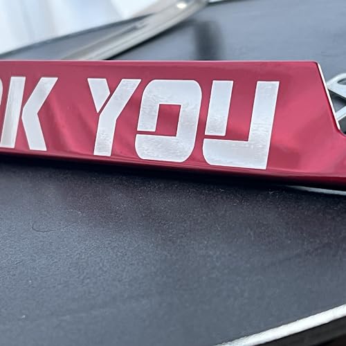 Bottom Cut OutLicense Plate Frame Matte White Powder Coated Universal Fit Aluminum Screw On Cap Cover, T304 Stainless Steel, Rust Proof Weather Proof Stainless Steel Screws (Qty: 1 Frame)