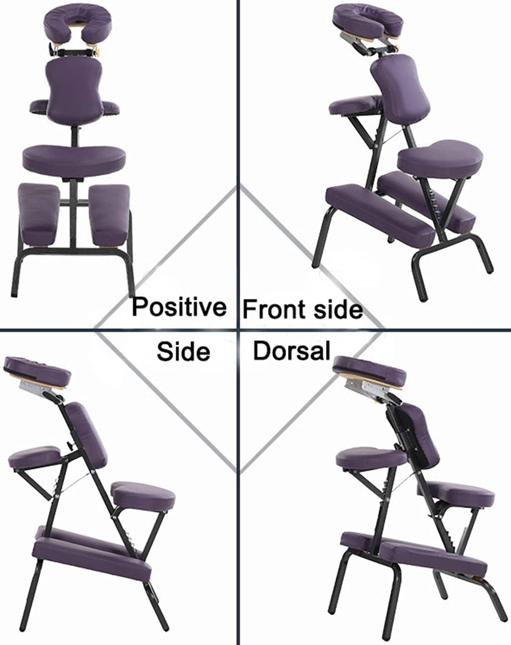Professional Tattoo Scraping Chair,Folding Massage Chair,Adjustable Height Facial Spa Bed Beauty Chair Salon Table,Load-Bearing 330 Lbs