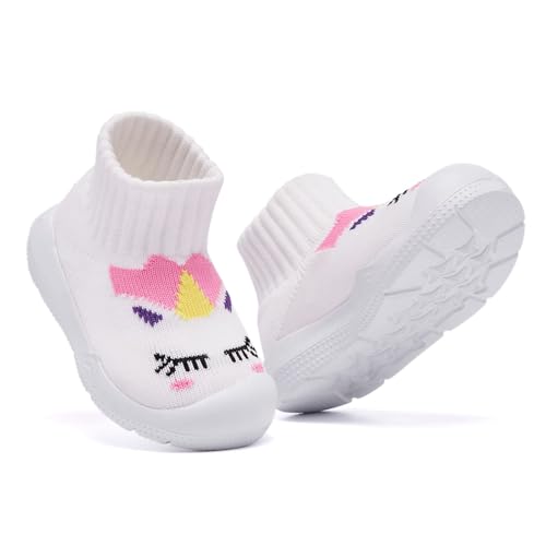 MORENDL Baby Sock Shoes Toddler Walking Shoes Infant Slippers Boys & Girls Non-Slip Sneakers