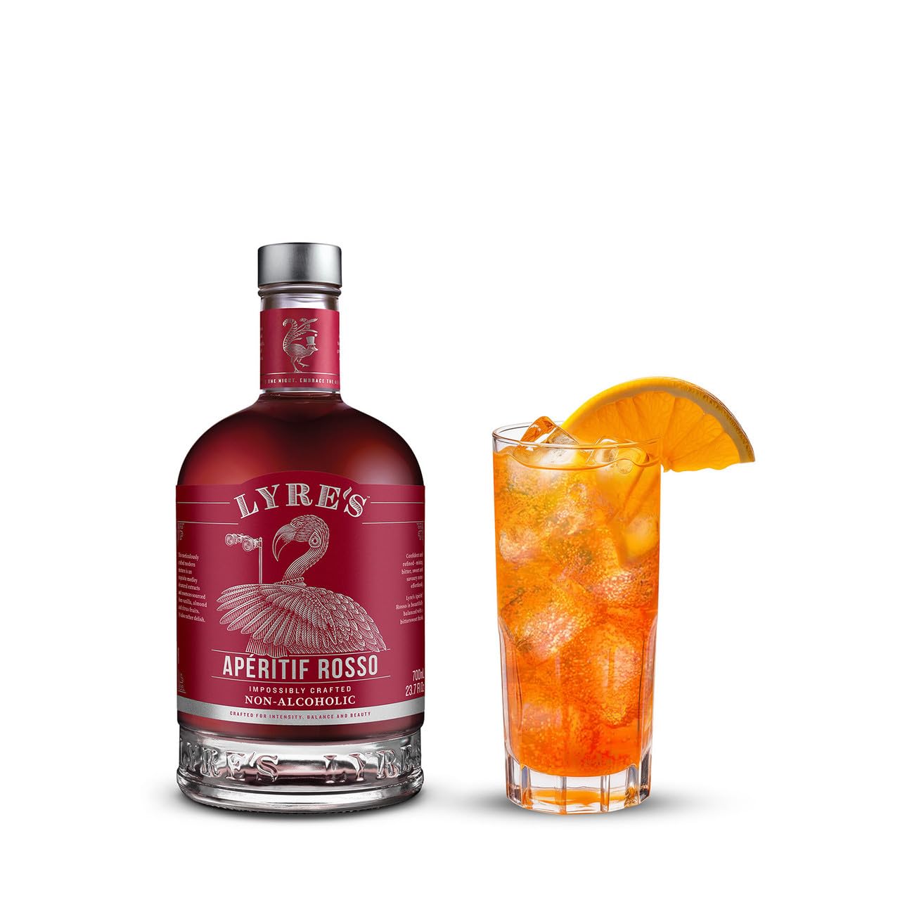 Lyre's Aperitif Rosso Non-Alcoholic Spirit - Sweet Vermouth Style | Gold Medal Winner | 23.7 Fl Oz
