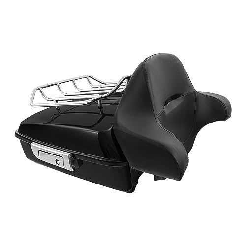 XFMT Detachable 2 Two Up Tour Pack Mounting Luggage Rack Compatible with Harley Touring Road King Street Glide Road Glide 2014-2024