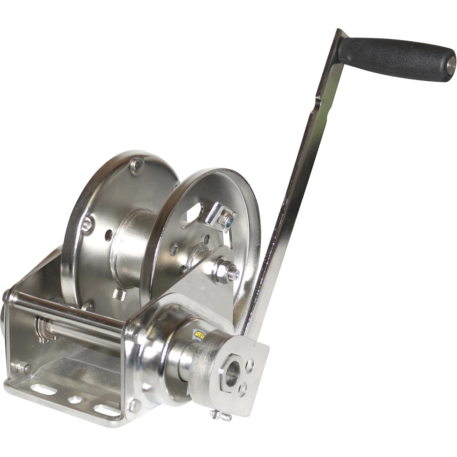 Single Speed Stainless Steel Hand Winch with Automatic Brake - 2500 Lb. Capacity, Model Number EABW2500SS