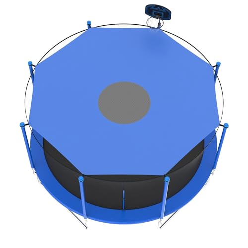 Trampoline Shade Cover, 8ft 10ft 12ft 14ft 16ft Sun-Protection Trampolines Canopy, Easy to Install, Anti-UV Trampolines Sunshade Accessories for Outdoor Backyard Playground