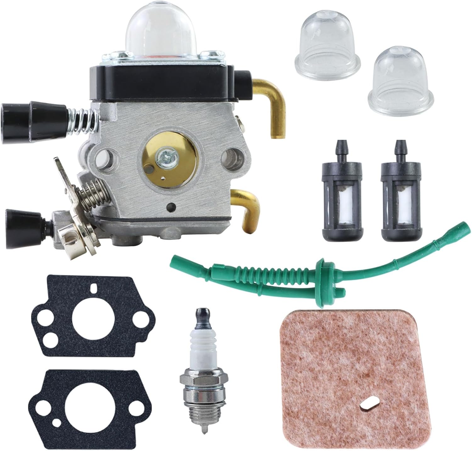 C1Q-S97 Carburetor Compatible with Stihl FS45 FS46 FS55 KM55 Carburetor FS75 FS80 FS85 HS75 HS80 HS85 KM85 String Trimmer Carb Kit C1Q-S186 C1Q-S71