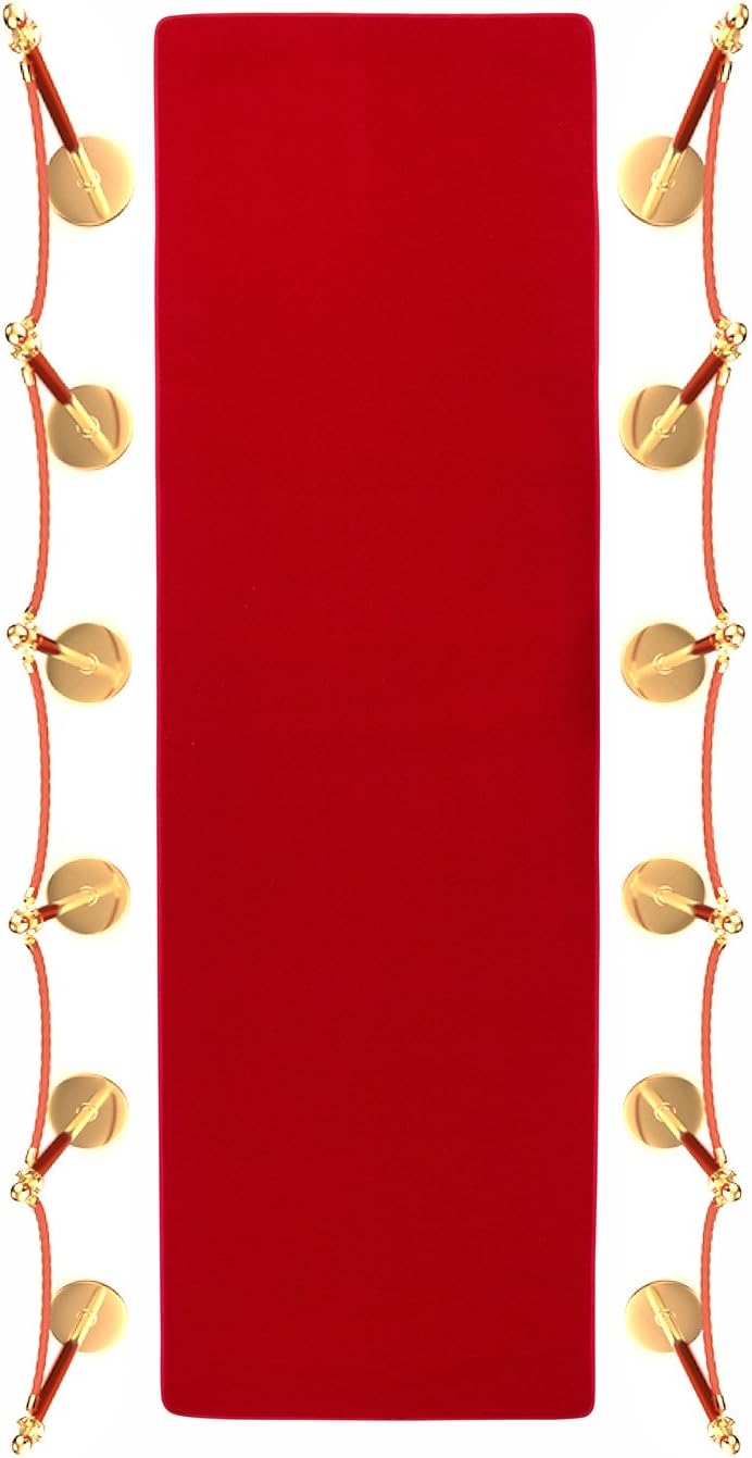 Trademark Innovations Red Carpet Aisle Runner (3' x 10')