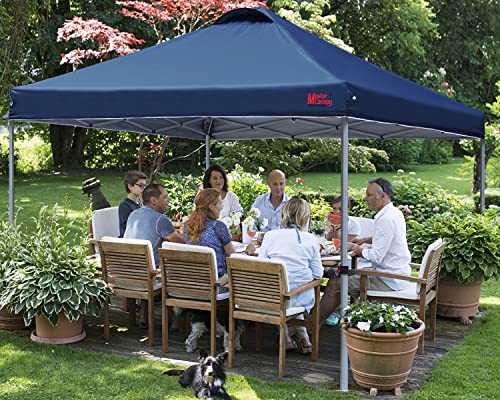 MASTERCANOPY Durable Pop-up Canopy Tent with Roller Bag (Black)