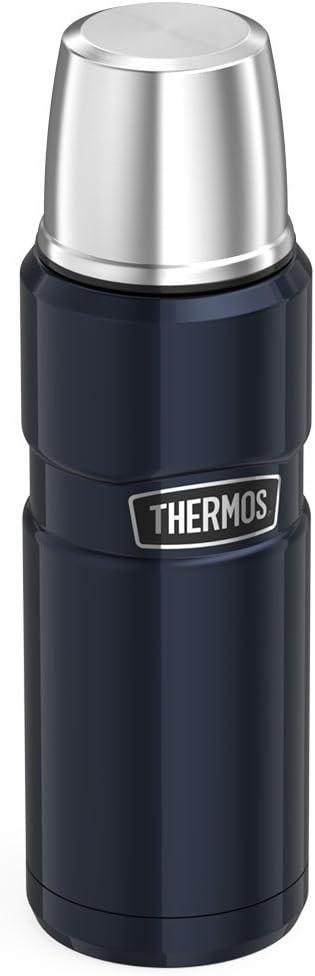 THERMOS Stainless King Vacuum-Insulated Compact Bottle, 16 Ounce, Midnight Blue