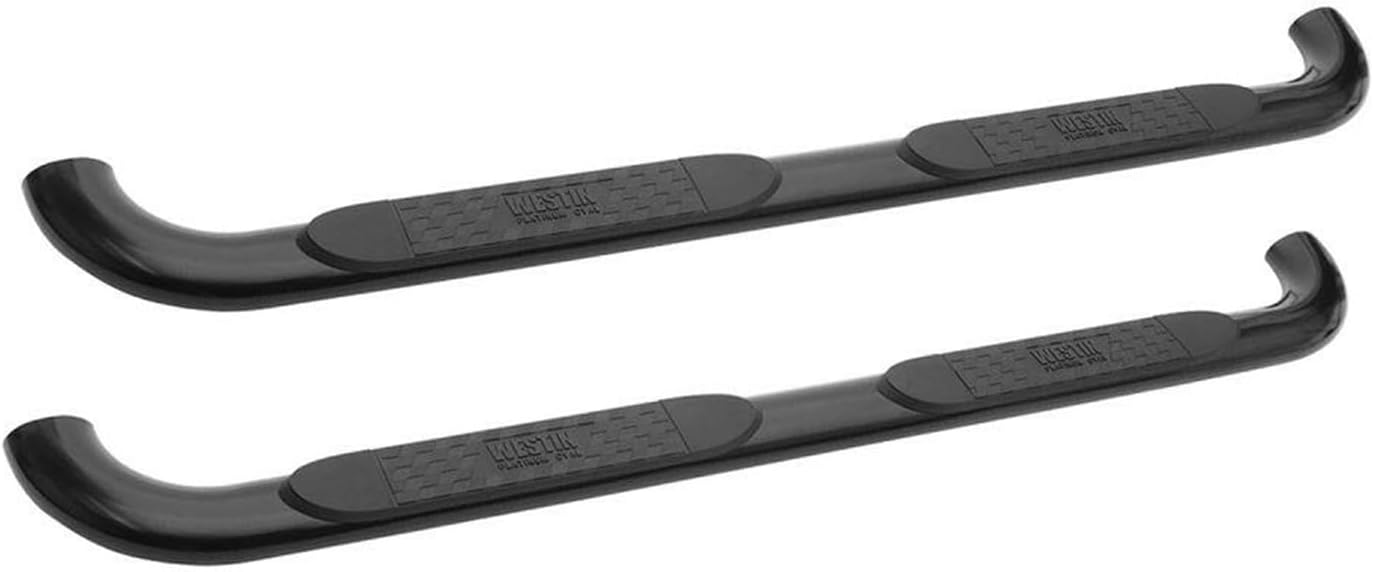 Westin 21-2995 Platinum Black Oval Step Bar, 4 inch