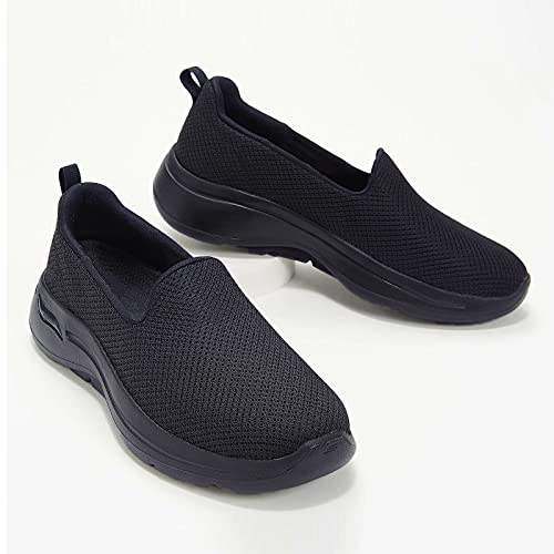 Women's Walking Shoes Slip On - Leisure Breathable Mesh Outdoor Fitness Running Sport Sneakers
