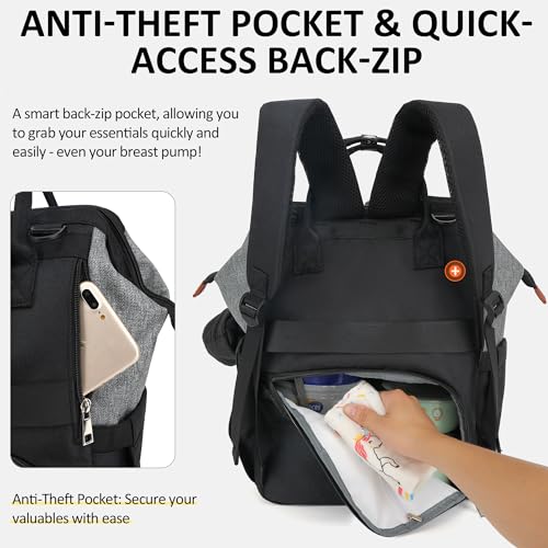 DIPUG Camo Backpack Diaper Bag, 16-Pocket Capacity, BPA-Free, Waterproof Interior, Easy Assembly