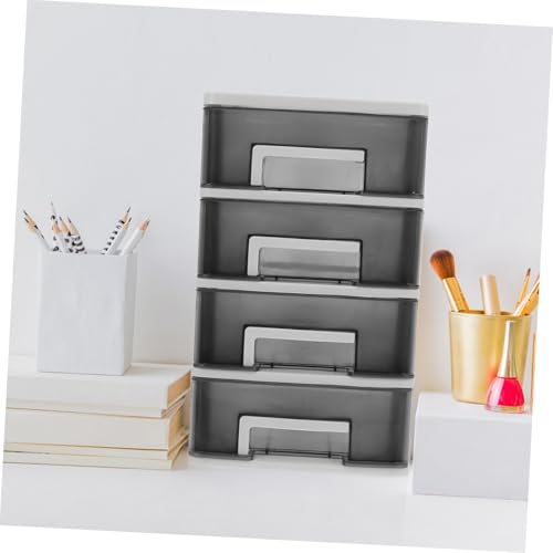 Cabilock Plastic Drawer Organizer Plastic Drawers for Clothes Plastic Furniture Mini Shelves Makeup Containers Portable Wardrobe Closet Small Drawer Chest of Drawers Drawer Box Office Bead