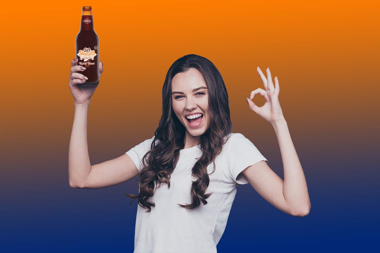 Diet Stewart's Root Beer, 12 fl oz (24 Glass Bottles)