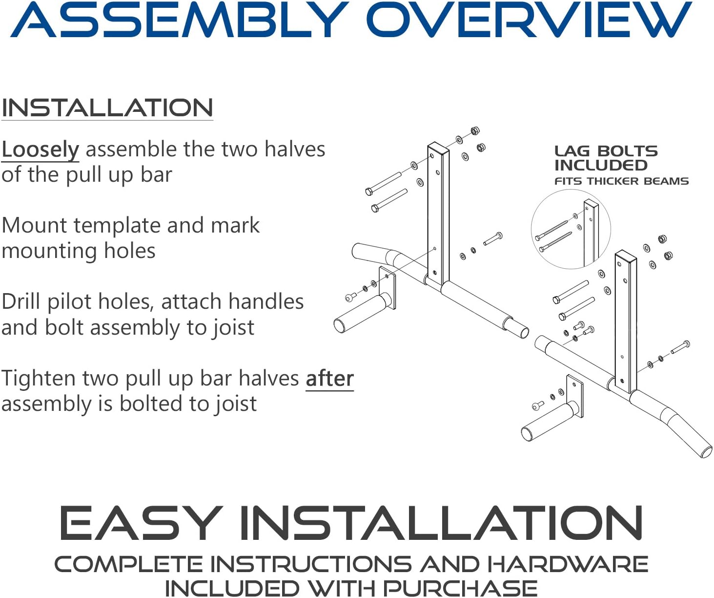 Joist Mount Pull Up Bar by Ultimate Body Press