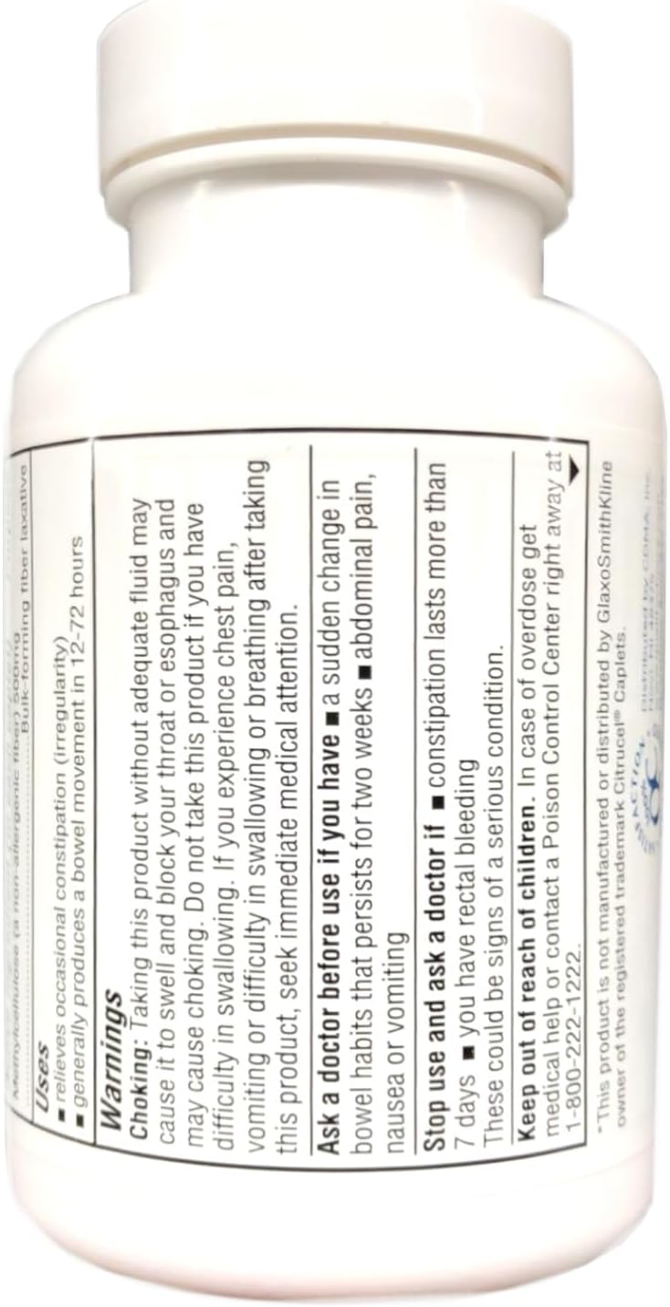 Quality Choice Fiber Therapy Caplets 100 Ct