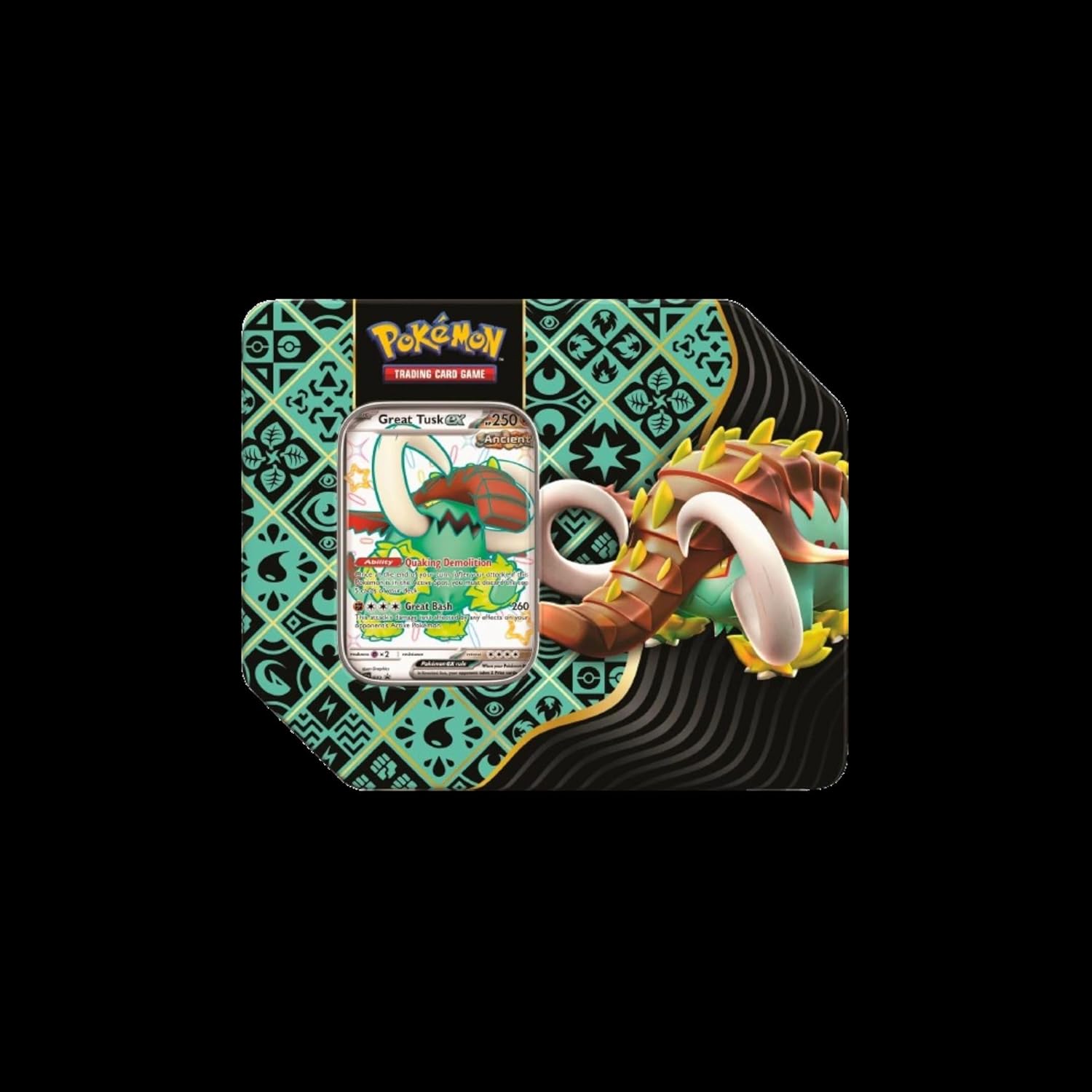 Pokemon TCG: SV4.5 Paldean Fates Tin - Great Tusk