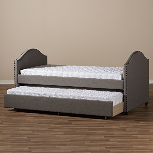 Baxton Studio 424-7301-AMZ Daybed, Twin, Grey