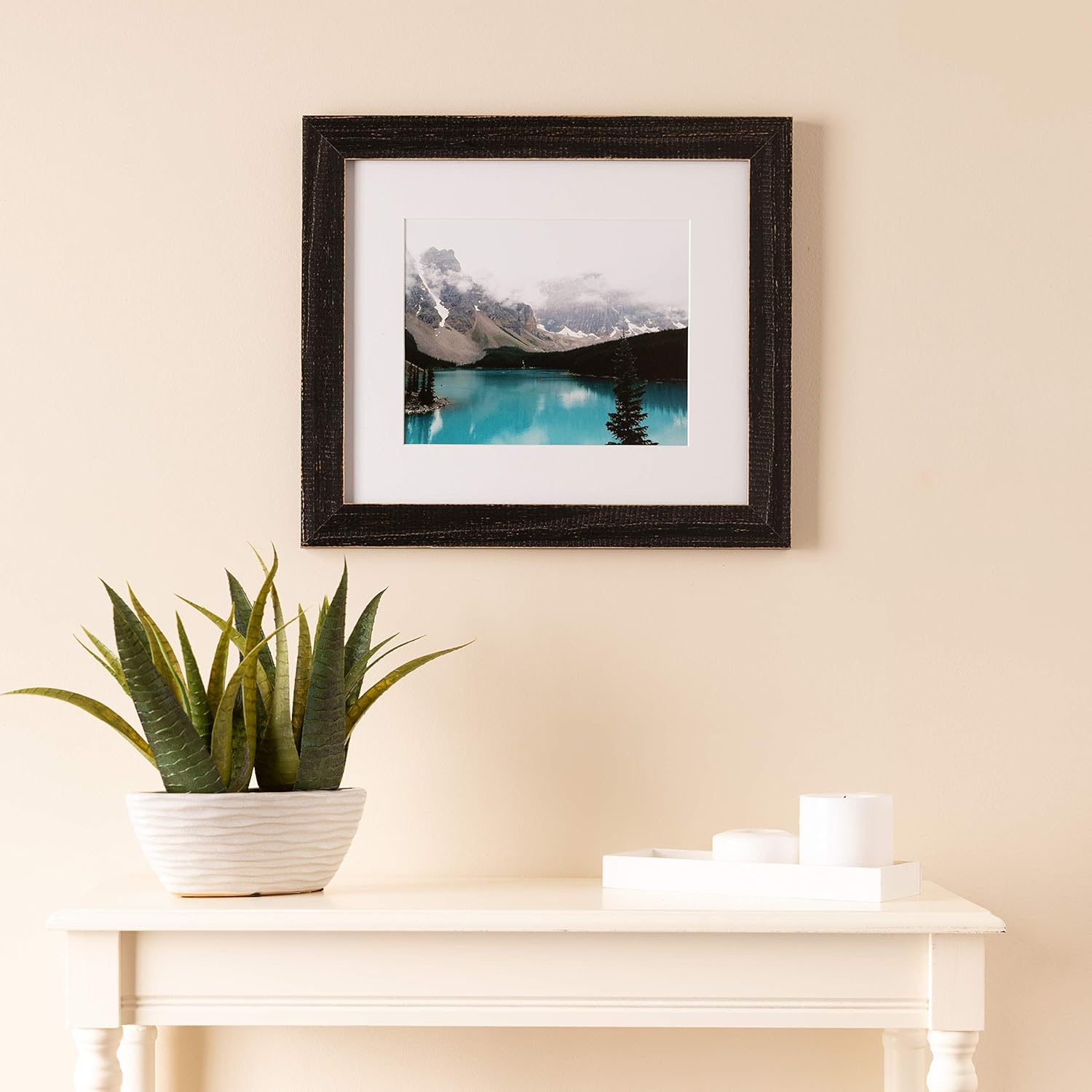 ArtToFrames 22x40 Inch Black Picture Frame, This 1.5