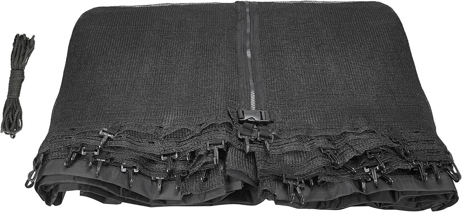 14' Replacement Trampoline Safety Net Fits for 14' Round Frames Using The 4 Curved Pole with Top Ring Enclosure Systems (Net Only)