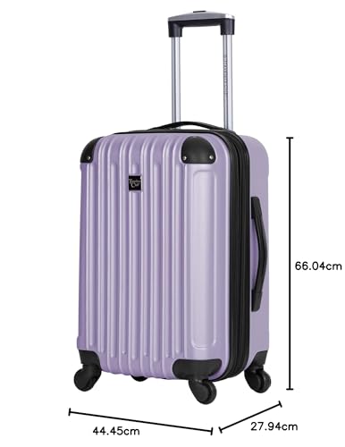 Travelers Club Midtown Hardside Luggage Travel, Bubble Gum, 4-Piece Set