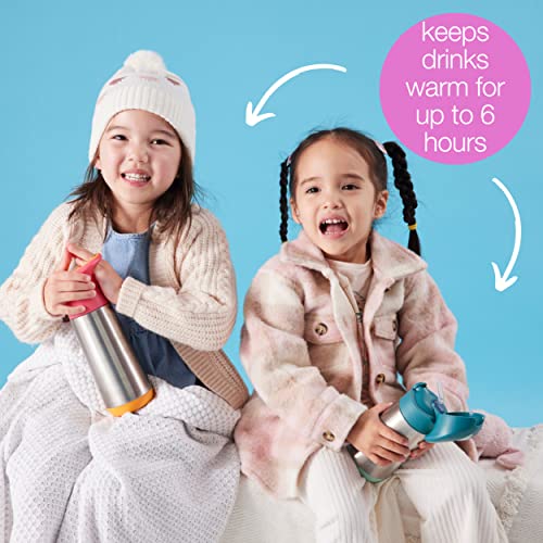 b.box 16.9 oz Insulated Water Bottle: Keeps Drinks Cold up to 15 Hours, Warm up to 8 Hours. Triple Wall Stainless Steel Kids Water Bottle. Dishwasher Safe (Blue Slate, 16.9 oz)