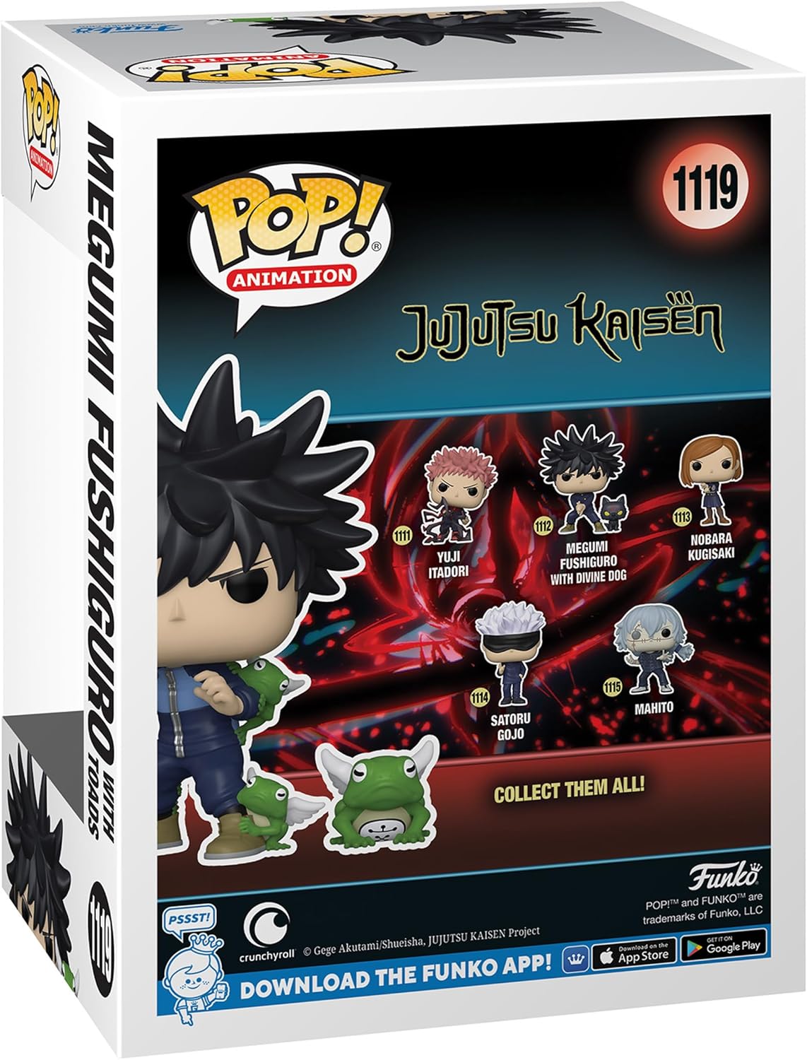 Funko Pop! & Buddy: JJK - Megumi Fushiguro with Toads - Jujutsu Kaisen - Collectable Vinyl Figure - Gift Idea - Official Merchandise - Toys for Kids & Adults - Anime Fans
