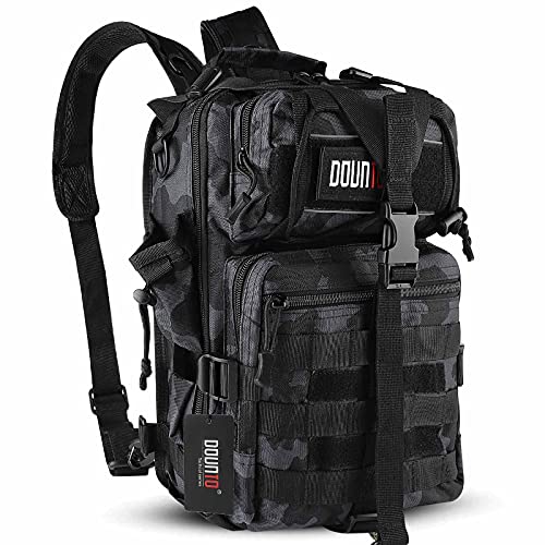 Tactical Backpack Medium EDC DayPack Military Molle Backpacks Bag Outdoor Rucksack for Fishing Hunting Camping (Khaki)