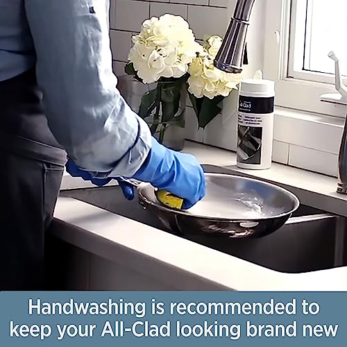 All-Clad D3 3-Ply Stainless Steel Fry Pan Set 2 Piece, 10, 12 Inch, Induction Oven Broiler Safe 600F, Kitchen Cooking Set, Skillets, Durable Frying Pans, Professional Pots and Pans Set Cookware Silver