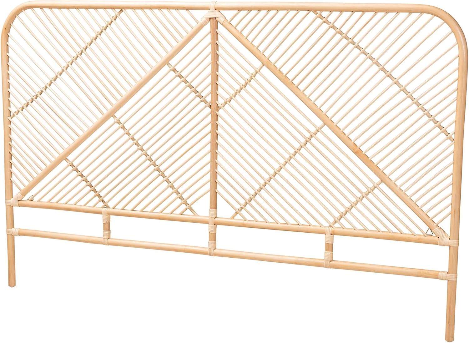 Baxton Studio Walid Natural Rattan Headboard, Queen