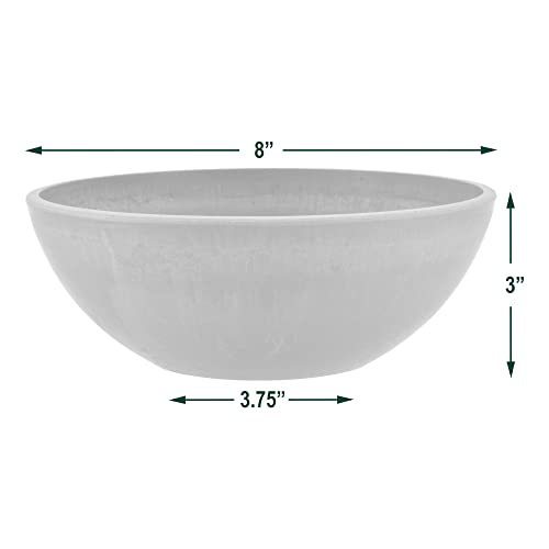 PSW Arcadia Products, Centerpiece Bowl, Fairy Garden Planter M30DC, 12 Inch, Dark Charcoal