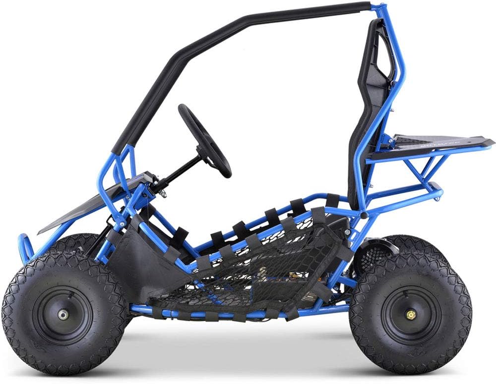 MotoTec Kids Electric Go Kart Maverick 1000w Blue