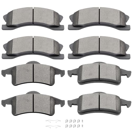 SCITOO Ceramic Brake Pads, 4pcs Front Brake Pads Brakes Kits fit for 2007-2009 for Hyundai Entourage,2007-2009 for Hyundai Santa Fe,2006-2012 for Kia Sedona